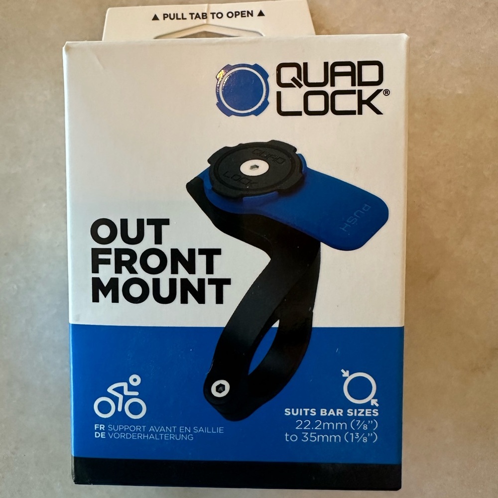 Quadlock out front mount bicycle